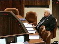 Quốc hội Israel phê chuẩn đảng mới của Thủ tướng Sharon