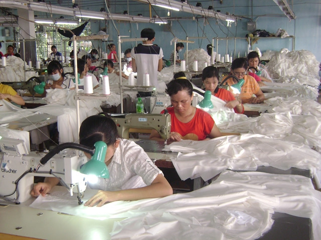 Dây chuyền sản xuất của Công ty cổ phần Sao Mai.