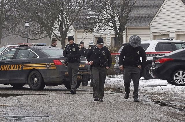 Cảnh sát có mặt tại hiện trường vụ xả súng ở Westerville, TP Columbus, bang Ohio. (Ảnh: AP)