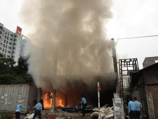 Hiện trường vụ cháy.