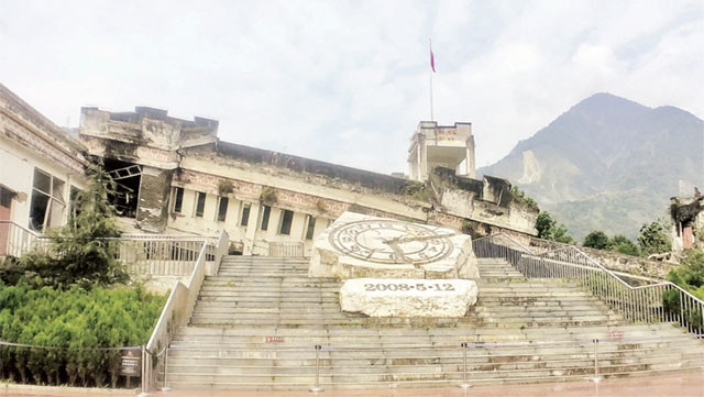 Trường học Ánh Tú được cải tạo thành Công viên tưởng niệm sự kiện 12-5-2008.