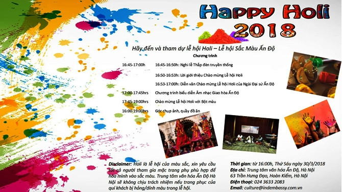 Lễ hội Holi - Sắc mầu Ấn Độ 2018