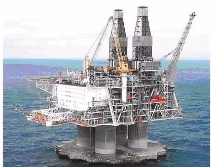 Toàn cảnh giàn khoan Hai-bơ-nia.          Ảnh:Heritage.nf.ca