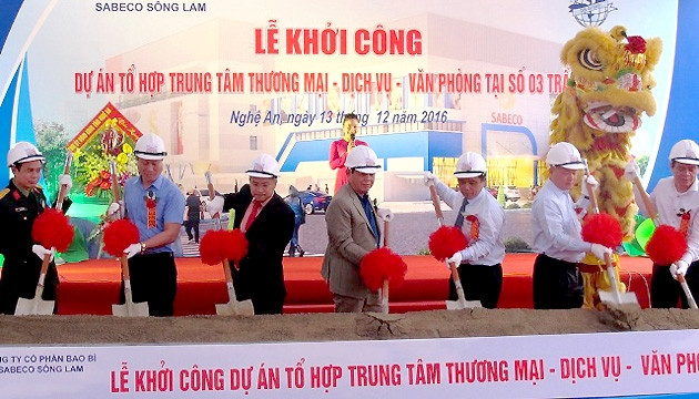 Khởi công Dự án tổ hợp thương mại tại TP Vinh
