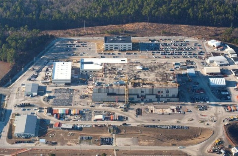 Công trường ngổn ngang ở sông Savannah, Nam Carolina (Ảnh: Reuters) 