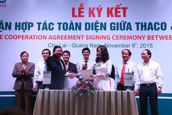 Vietcombank và Thaco đã ký hợp đồng tín dụng 4.500 tỷ đồng  