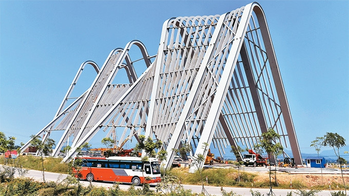 Cổng chào ở Quảng Ninh.