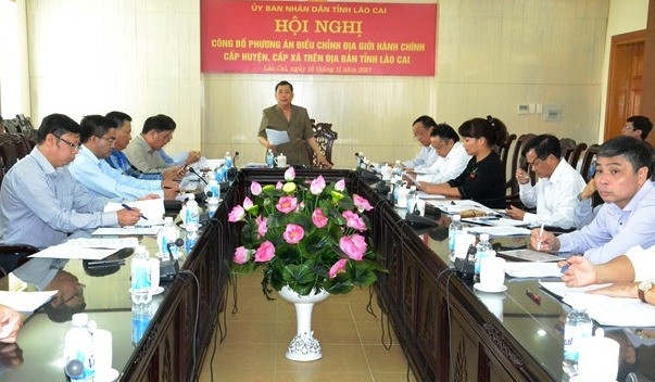 Công bố điều chỉnh địa giới hành chính các địa phương ở tỉnh Lào Cai.