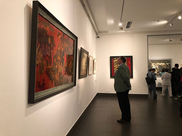 Nhiều họa sĩ hội tụ trong triển lãm về người lính