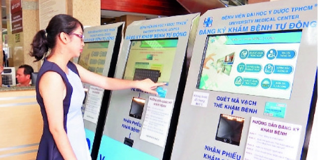 Hệ thống đăng ký khám bệnh, chữa bệnh tự động tại Bệnh viện Đại học Y dược TP Hồ Chí Minh.