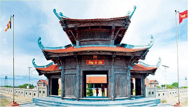 Chùa Song Tử Tây. Ảnh Lê Thao - Bá Ngọc.