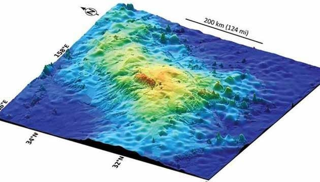 Phát hiện núi lửa lớn nhất thế giới dưới đáy Thái Bình Dương
