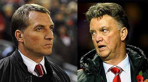 Sự lo lắng nhiều hơn dành cho HLV B. Rodgers (trái)