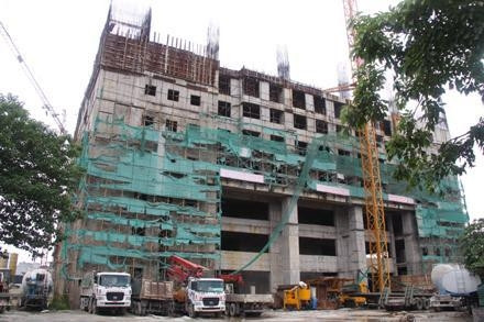 Dự án tòa nhà trung tâm Trường ÐHKTQD sau chín năm xây dựng.