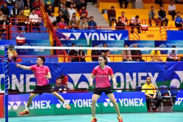 Cặp VĐV của đoàn Hà Nội là Tuấn Đức - Như Thảo kỳ vọng sẽ lên ngôi ở nội dung đôi nam nữ.