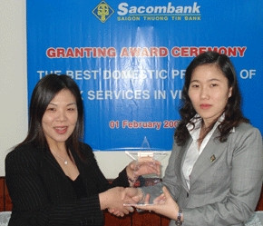 Sacombank nhận giải dịch vụ ngoại hối tốt nhất