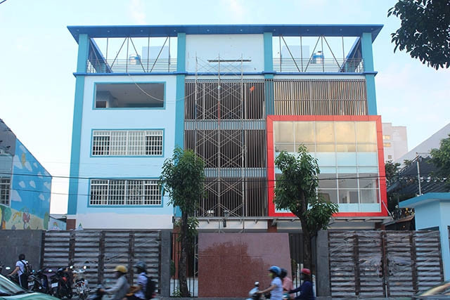 Hiện trạng công trình vào chiều 26-10.