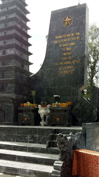 Khánh thành Đài tưởng niệm liệt sĩ Hà Nam Ninh tại Nghĩa trang Trường Sơn