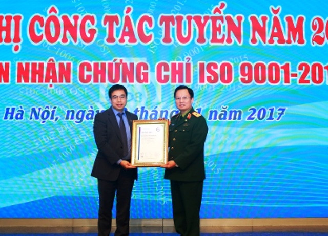 Bệnh viện Trung ương Quân đội 108 đón nhận chứng nhận ISO 9001:2015.