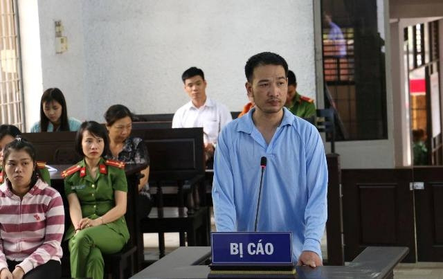 Bị cáo Hoàng Xuân Tân tại phiên tòa.