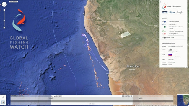Global Fishing Watch cho phép theo dõi đánh bắt cá bất hợp pháp theo thời gian thực