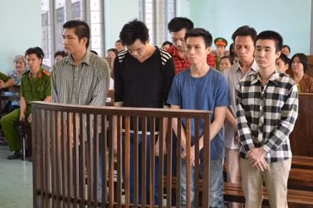 Các bị cáo trong vụ án.