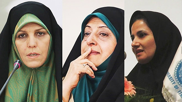 Bà Mowlaverdi, Ebtekar và Joneydi (trái sang). Ảnh: MSN