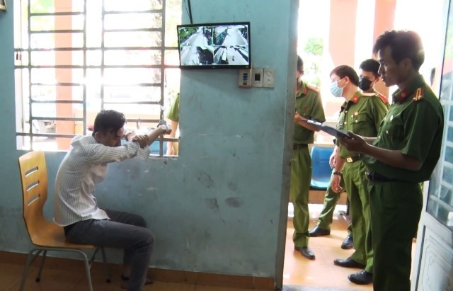 Đối tượng Lê Tuấn Anh bị bắt giữ.