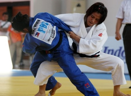 Văn Ngọc Tú tại SEA Games 26 (Ảnh: MINH PHƯƠNG).