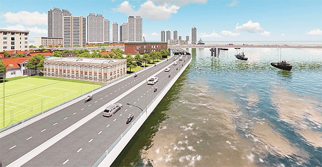 Mô hình dự án đầu tư xây dựng tuyến đại lộ ven sông Sài Gòn nối vùng tây bắc với trung tâm thành phố.