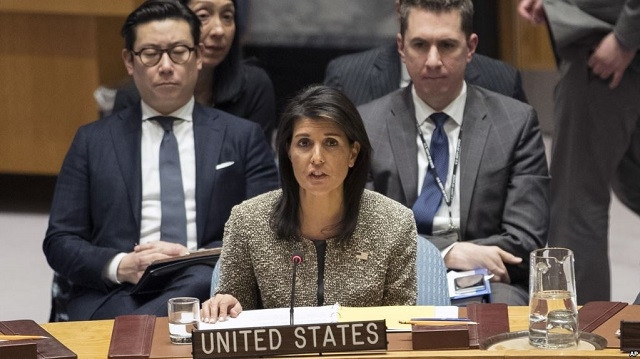 Đại sứ Mỹ tại LHQ Nikki Haley.