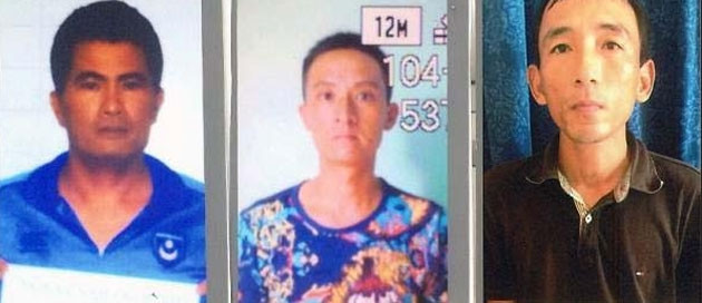 Các đối tượng Nguyễn Quốc Bình, Phạm Văn Trung, Lê Nguyên Khương.