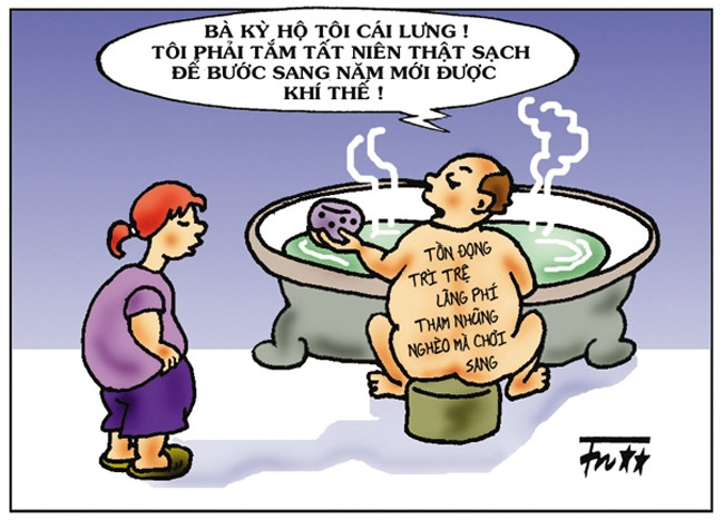 Tranh của họa sĩ Tín Nhượng.