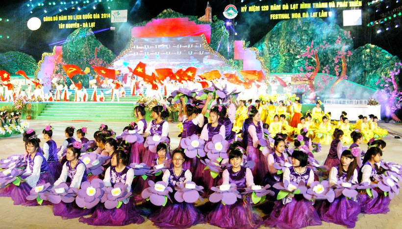 Lễ khai mạc Festival hoa Đà Lạt lần V và công bố Năm Du lịch quốc gia 2014.
