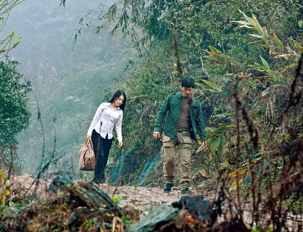 Cảnh trong phim "Mạch ngầm vùng biên ải".