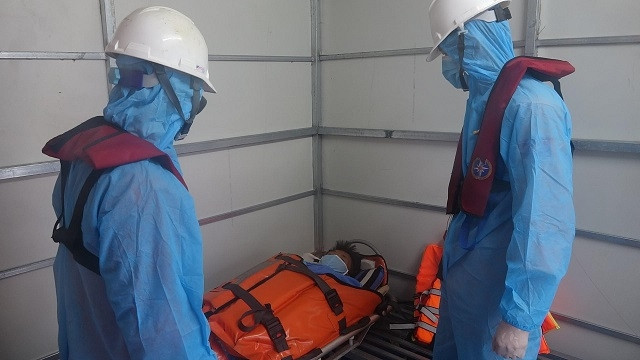 Bệnh nhân được đưa về bờ an toàn, bảo toàn tính mạng. 