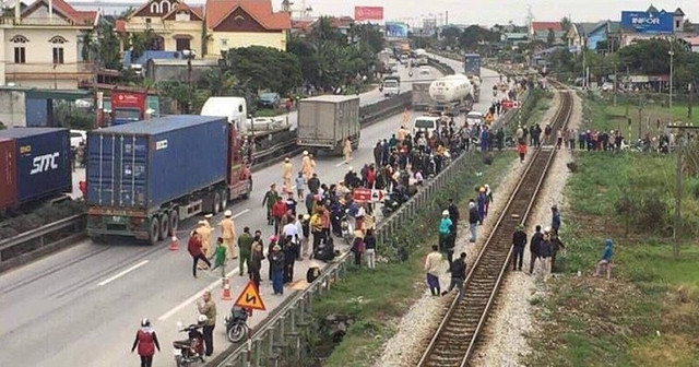 Hiện trường vụ tai nạn.