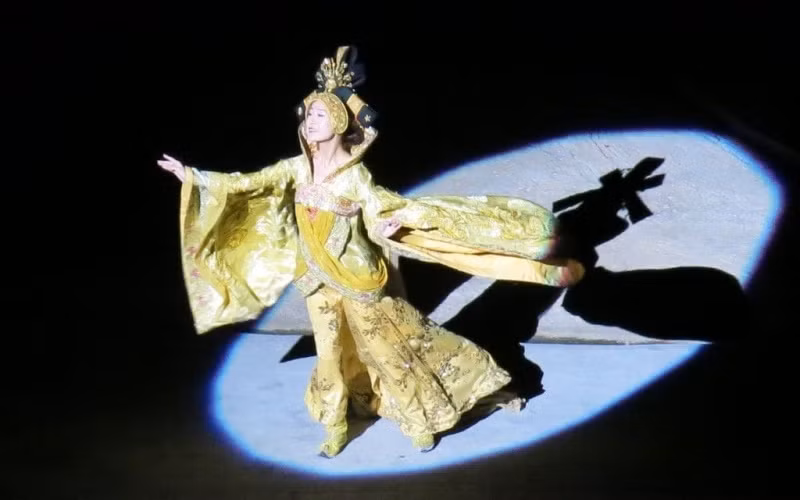 Công chúa Văn Thành trong vở diễn.