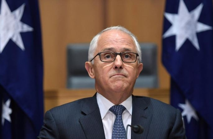 Thủ tướng Australia Malcolm Turnbull dự một cuộc họp báo, tại Canberra, Australia, ngày 5-10-2017. (Ảnh: Reuters)