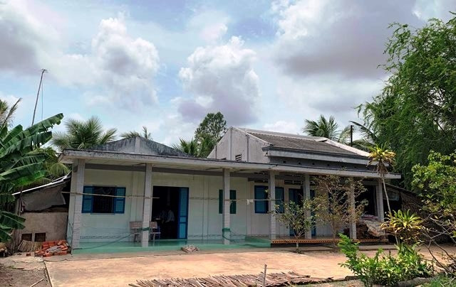 Căn nhà của bà Lê Thị Có, thân nhân liệt sĩ ở xã Song Lộc, huyện Châu Thành bị lợi dụng trục lợi chính sách.