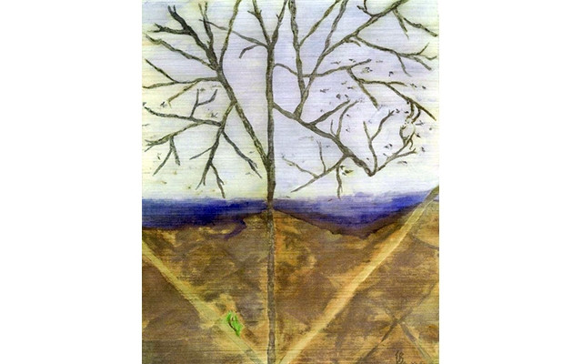 Bức tranh Vỏ Tương lai của tác giả Kim Ðức.