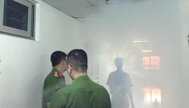 Hệ thống hút khói tại tầng 22, tòa nhà HH1C, khu nhà ở HH Linh Đàm, hoạt động kém.