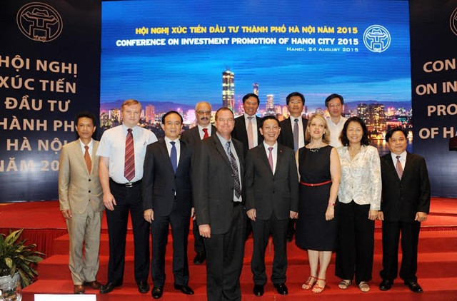  Các đại biểu dự hội nghị xúc tiến đầu tư Hà Nội.