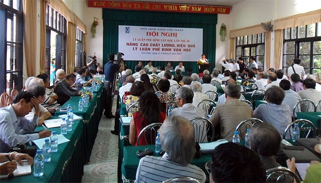 Toàn cảnh hội nghị. (vannghequandoi.com.vn)