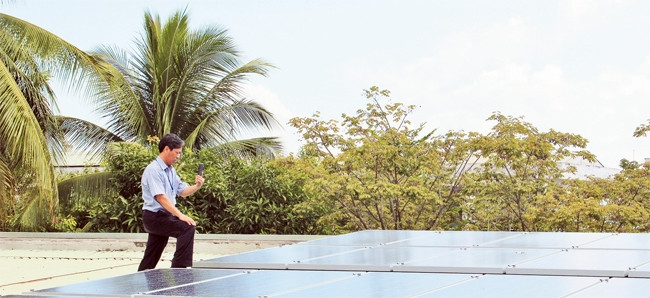 Một dự án điện mặt trời do Tập đoàn SolarBK thực hiện.