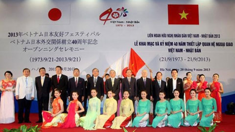 Khai mạc liên hoan hữu nghị nhân dân Việt Nam - Nhật Bản 2013.