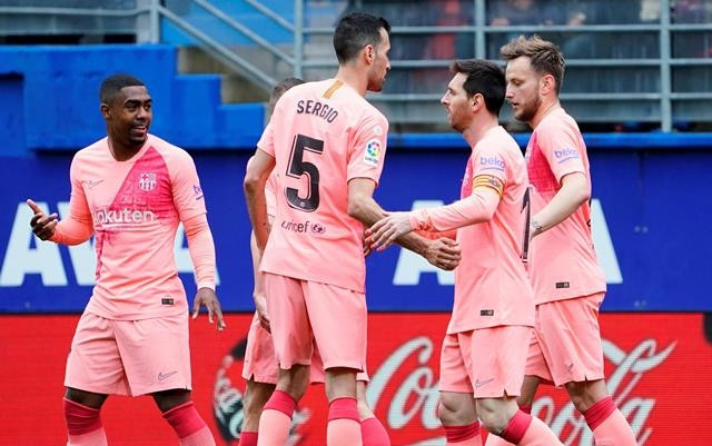 Trong một mùa giải mà Atletico và Real đều sa sút, Barca vẫn cho thấy sức mạnh vượt trội của mình so với phần còn lại ở La Liga. (Ảnh: Reuters)