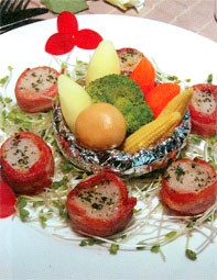 Sò điệp cuộn ba rọi