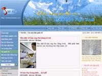 Giao diện website
www.sinhhocvietnam.com.