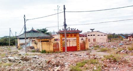 Hiện trạng đình An Khánh sau khi giải tỏa khu dân cư.
